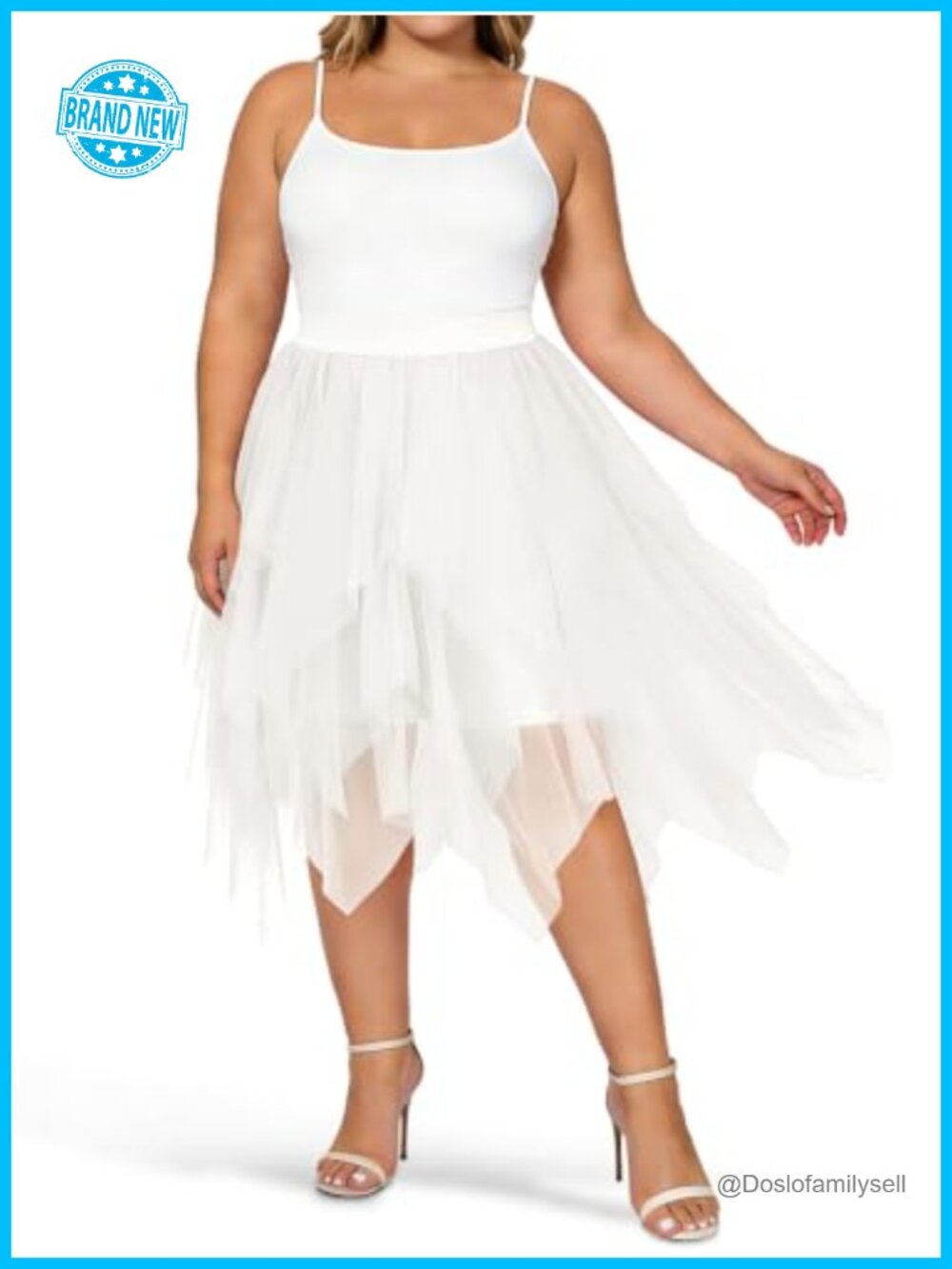 Plus Size Tulle Midi Skirt High Waisted A-Line Layered Tutu Fairy Balletcore